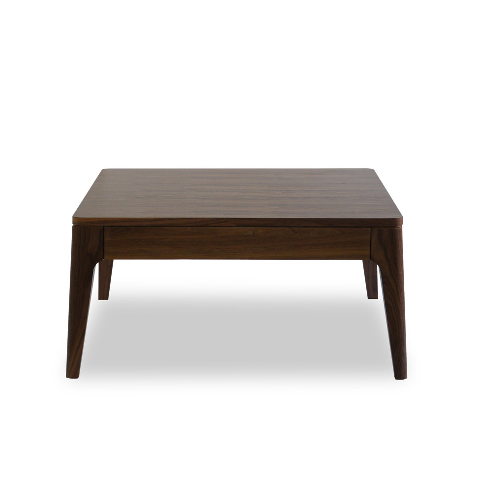 Журнальный столик Mod Interiors Ronda 80 x 80 x h38 см, натуральный шпон американского ореха - фото товара