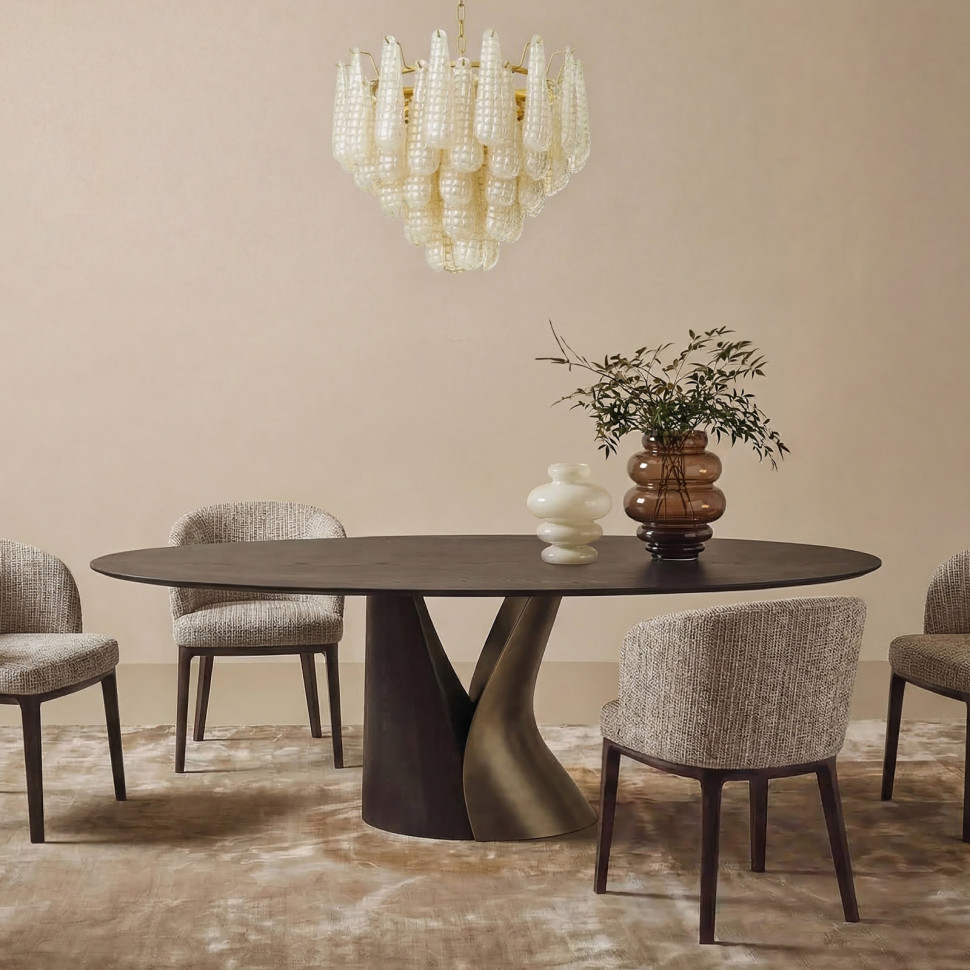Обеденный стол Fratelli Barri Imola 180 x 95 x h76 см, матовый шпон вяза
