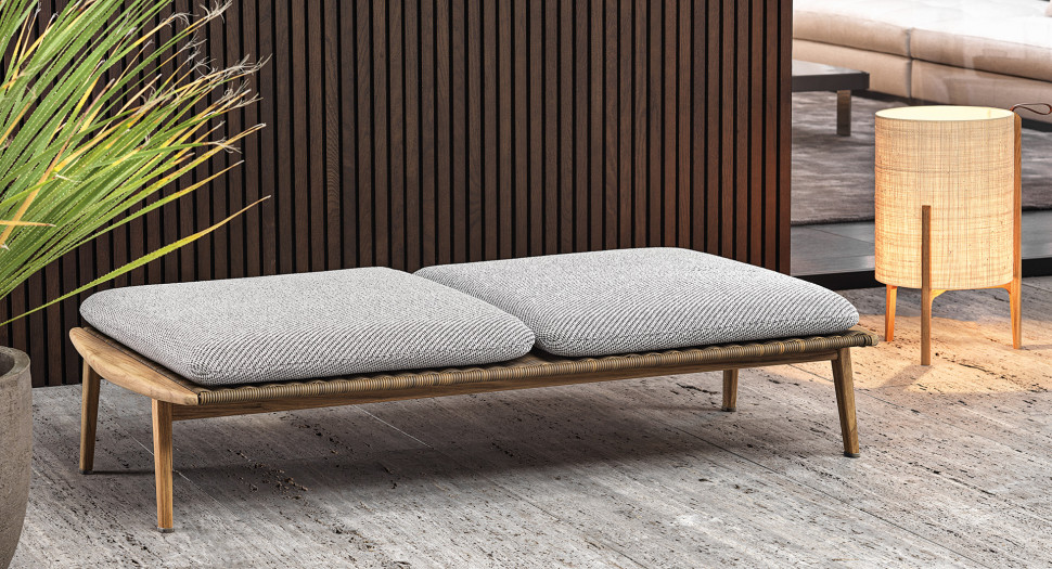 Банкетка Minotti Fynn Outdoor - стиль