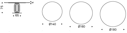 Размеры Стол в столовую Cattelan italia Soho Wood