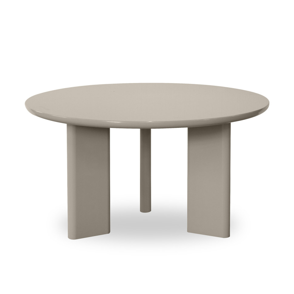 Журнальный столик Mod Interiors Petra высота 42 x диаметр 80 см, светло-бежевый - фото товара