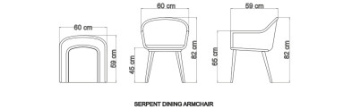 Стул Serpent Skyline Design Serpent 60 x 59 x 82h nc89371