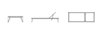 Шезлонг Serpent Skyline Design Serpent 84 x 214 x 35h nc89373