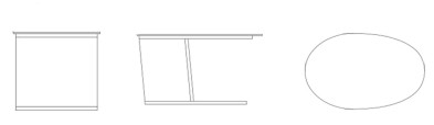 Приставной столик Surabaya Skyline Design Skyline 104 x 65 x 58h nc93362