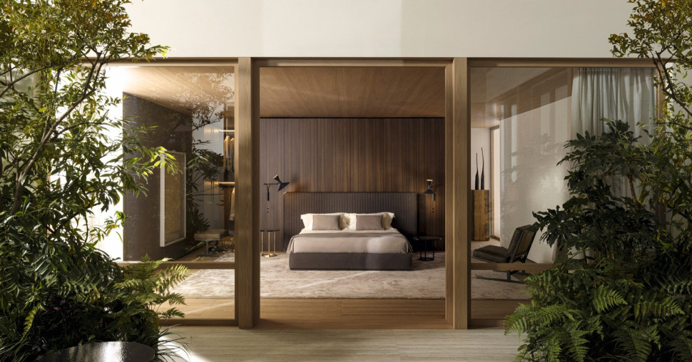 Кровать Molteni Ovidio - материал