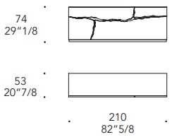 Размеры Буфет Reflex Disegno Impact Buffet