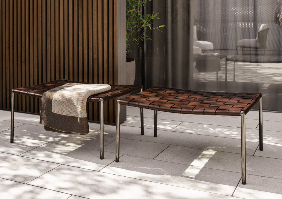 Банкетка Minotti Klasen Outdoor - материал