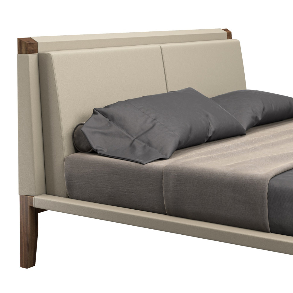 Кровать с решёткой Mod Interiors Menorca 173 x 226 x h95 см, шпон грецкого ореха - стиль