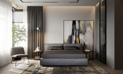 Кровать с подъёмным механизмом Amber Mod Interiors Selection 210 x 233 x 84h nc110566