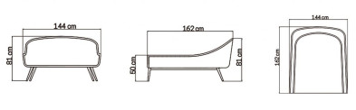 Кровать Serpent Skyline Design Serpent 144 x 162 x 81h nc89374