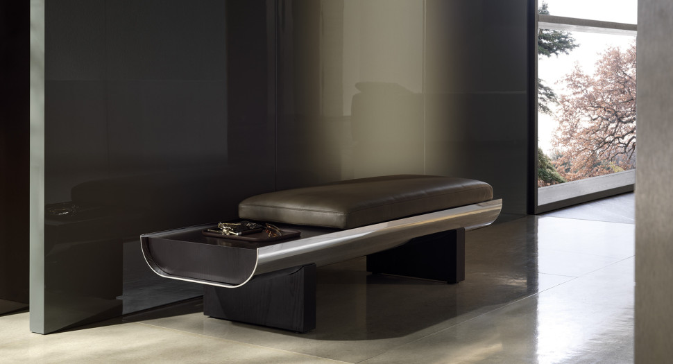 Банкетка Minotti Pilotis - материал