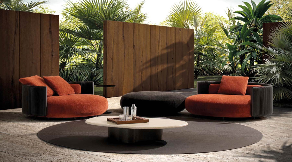Кресло Minotti Bézier Cord Outdoor - материал