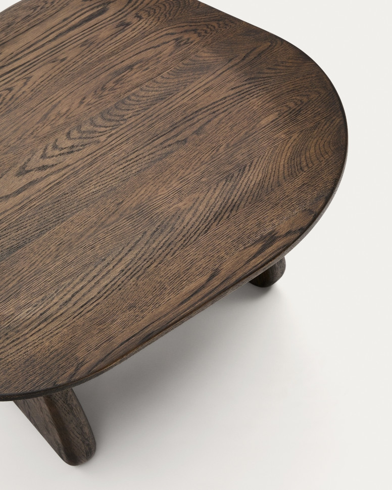 Журнальный столик La Forma Pirita 71 x 70 x h38 см, массив дуба, коричневый