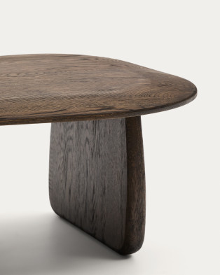 Журнальный столик La Forma Pirita 71 x 70 x h38 см, массив дуба, коричневый