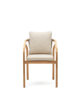 Стул La Forma Malaret 58 x 65 x h75 см, из массива эвкалипта и белого шнура