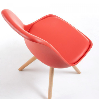 Стул La Forma Lars 56 x 48 x h83 см, красный