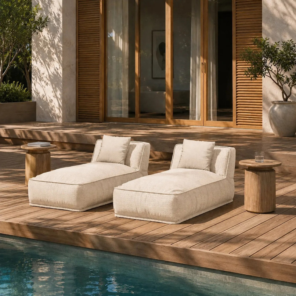 Шезлонг Atmosphera Soft 175 x 85 x h70 см