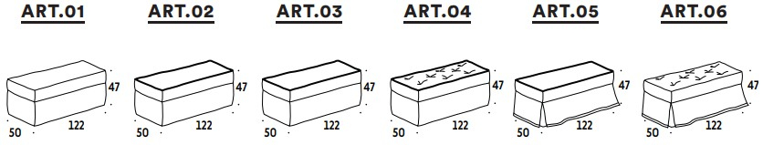 Размеры Банкетка Felis Panquette Contenitore Размеры Банкетка Felis Panquette Contenitore
