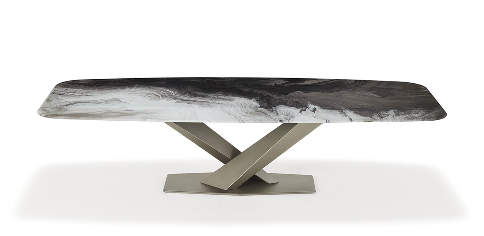 Стол в столовую Cattelan italia Stratos Crystalart