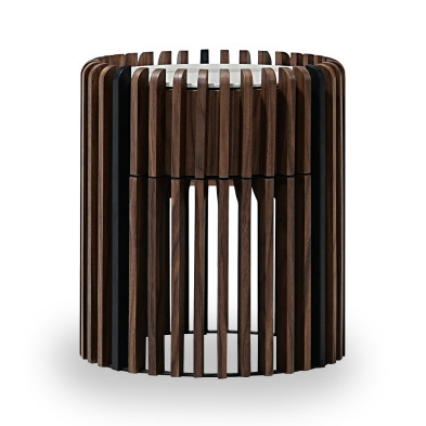 Приставной столик Mod Interiors Tishina By Sergey Tregubov h50 x диаметр45 см, шпон ореха