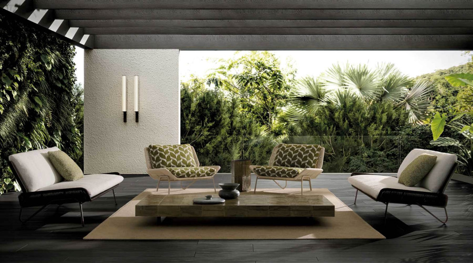 Кресло Minotti Emmi Cord Outdoor - материал