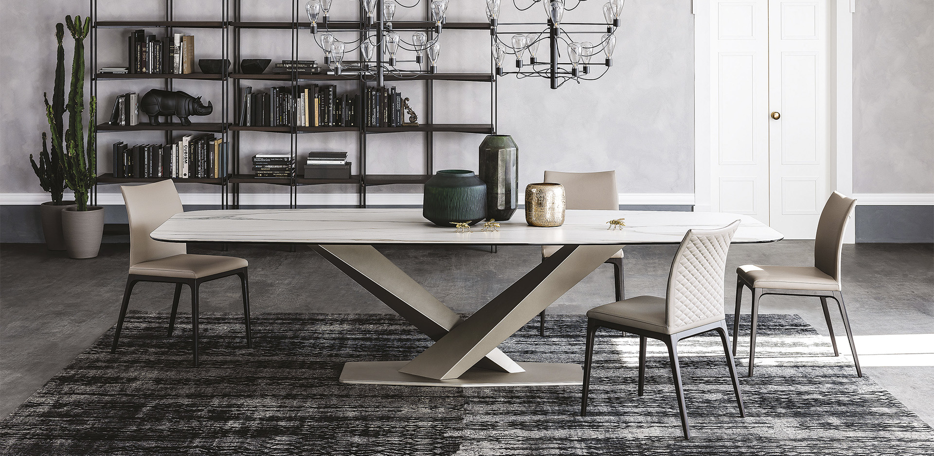 Стол в столовую Cattelan italia Stratos Keramik