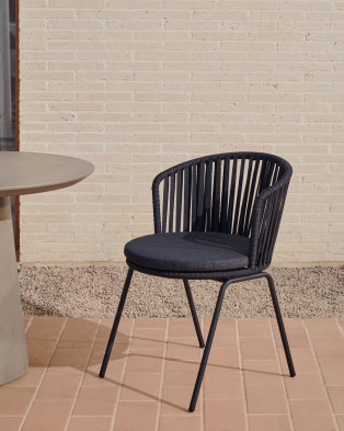 Садовый стул La Forma Saconca 59 x 56 x h77 см, чёрный