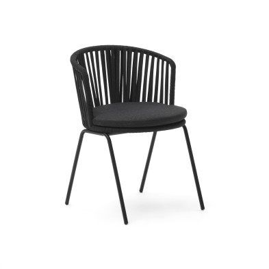 Садовый стул La Forma Saconca 59 x 56 x h77 см, чёрный