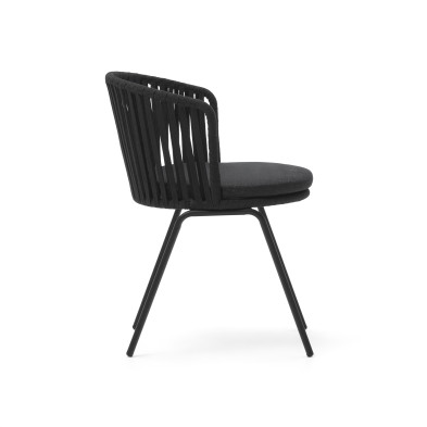 Садовый стул La Forma Saconca 59 x 56 x h77 см, чёрный