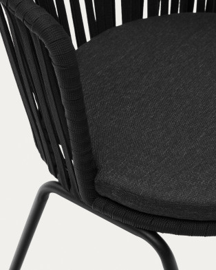 Садовый стул La Forma Saconca 59 x 56 x h77 см, чёрный