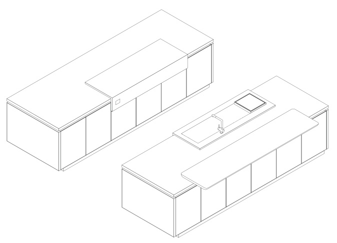 Размеры Кухня Molteni Hi-Line 6 Frame Door