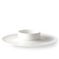 Блюдо для сервировки SchonhuberFranchi Ring с пиалой диаметр 10,5 см, белый, фарфор