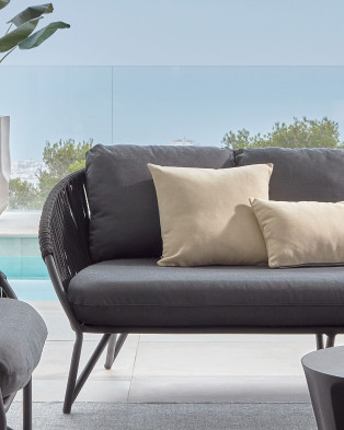Диван La Forma Branzie 180 x 90 x h77 см, чёрный