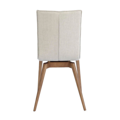 Стул Angel Cerda DC619-SUBLIM02 49 x 56 x h90 см, серый текстиль и орех