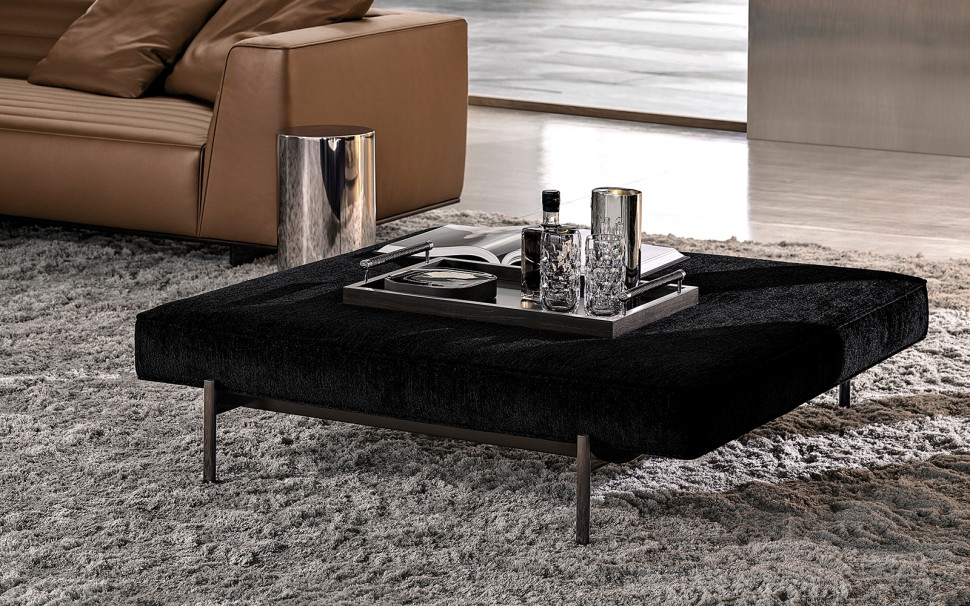 Банкетка Minotti Superquadra - материал