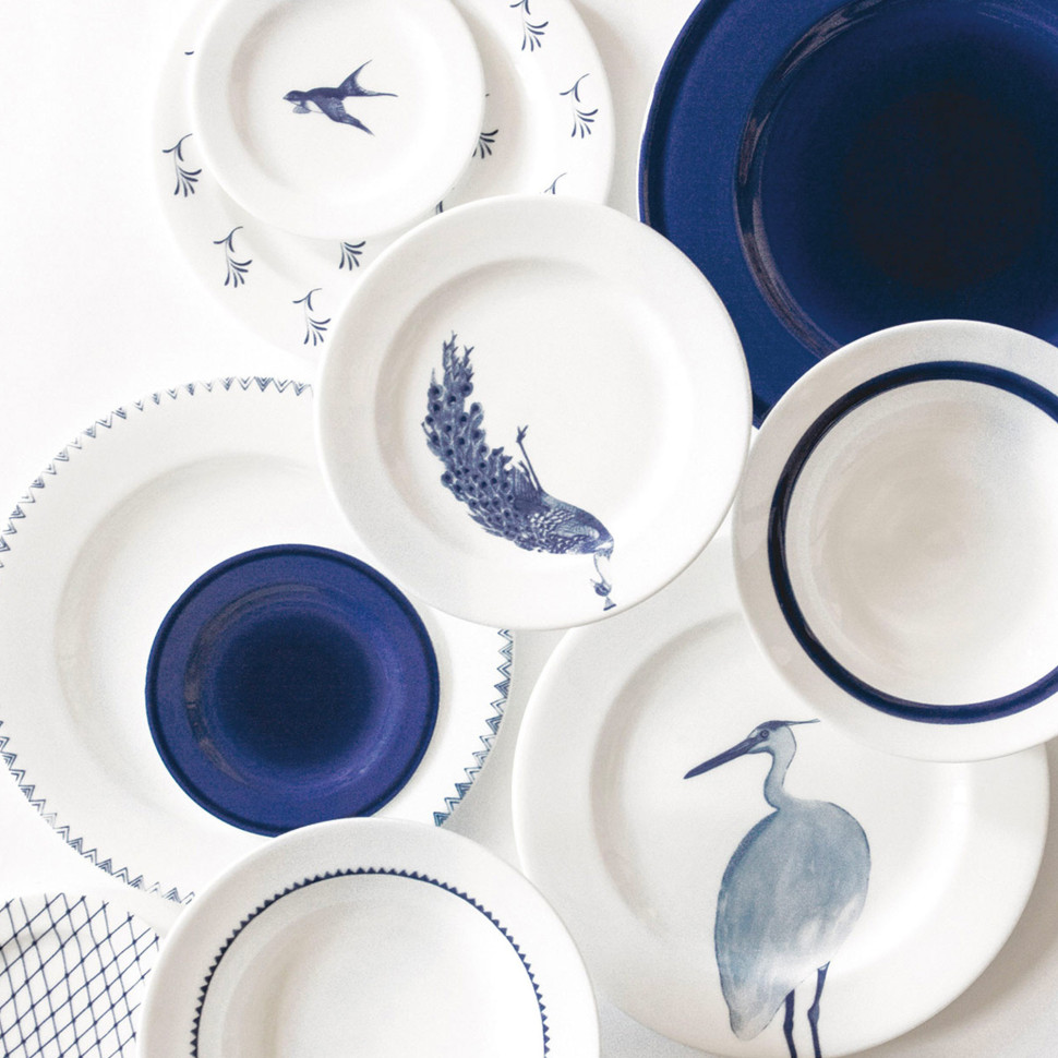 Комплект тарелок на 1 персону SchonhuberFranchi Shabbychic, 3 предмета, белый с рисунком, фарфор