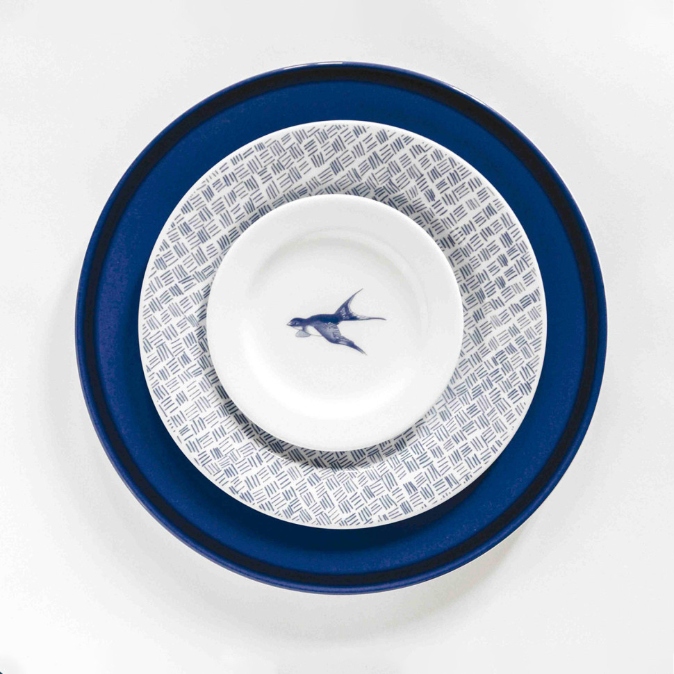 Комплект тарелок на 1 персону SchonhuberFranchi Shabbychic, 3 предмета, белый с рисунком, фарфор