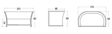 Диван Villa Skyline Design Villa 151 x 85 x 80h nc89387