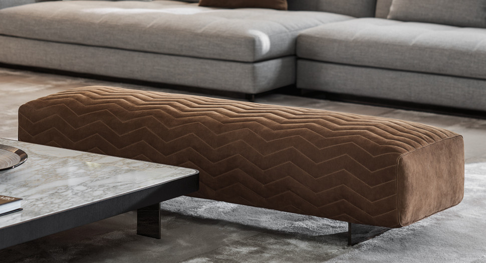 Банкетки и пуфы Minotti Quincy Chevron