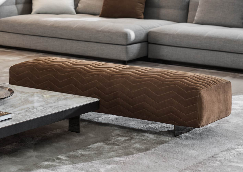 Банкетки и пуфы Minotti Quincy Chevron - стиль