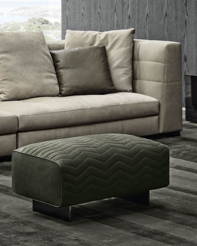 Банкетки и пуфы Minotti Quincy Chevron - материал