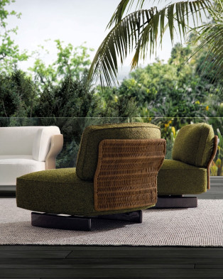 Кресло Minotti Saki Cord Outdoor