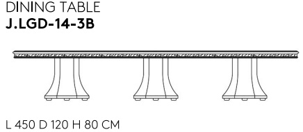 Размеры Стол Jumbo Collection La grande dame