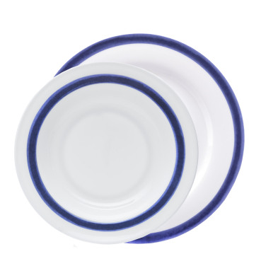 Комплект тарелок на 1 персону SchonhuberFranchi Shabbychic, 2 предмета, белый, синий, фарфор