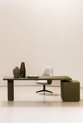 Письменный стол Verba Volant Slim Stone / Leather