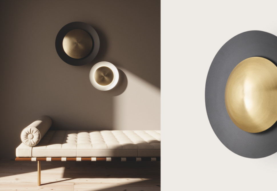 Бра Aromas del Campo Coss диаметр 40 x h40 см, чёрное с латунным диффузором диаметр 25 см - фото товара