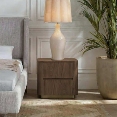 Прикроватная тумбочка Fratelli Barri Bardi 55 x 45 x h55 см, из шпона американского ореха