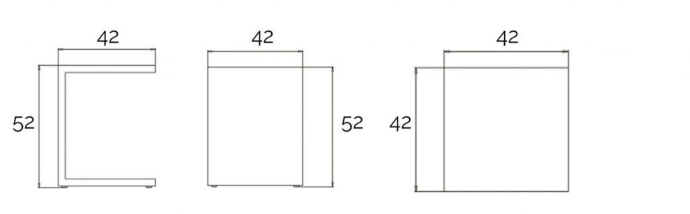 Приставной столик Villa Skyline Design Villa 42 x 42 x 52h nc89389