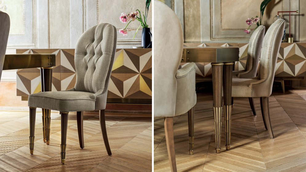 Стул Angelo Cappellini Capitonne upholstered 34097