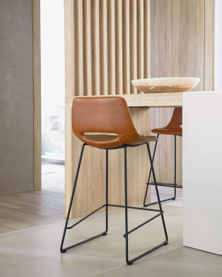 Барный стул La Forma Ziggy 47 x 50 x h98 см, коричневый